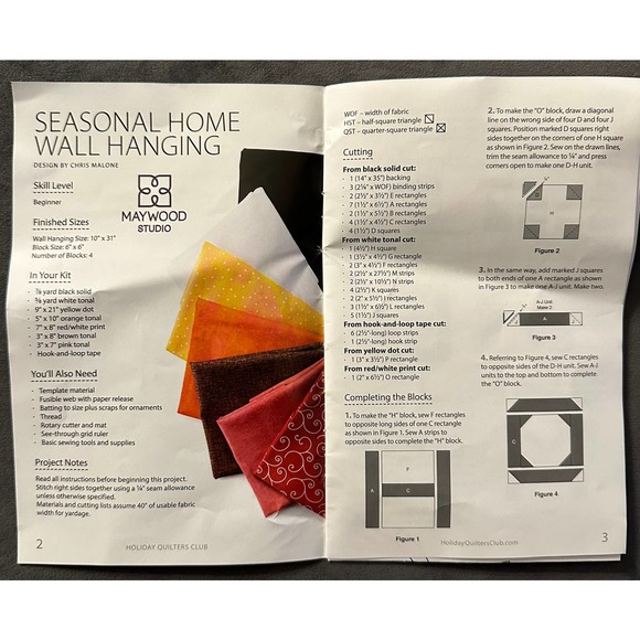 Annie's Holiday Quilters Club:  Seasonal Home Wall Hanging - Picture 5 of 5